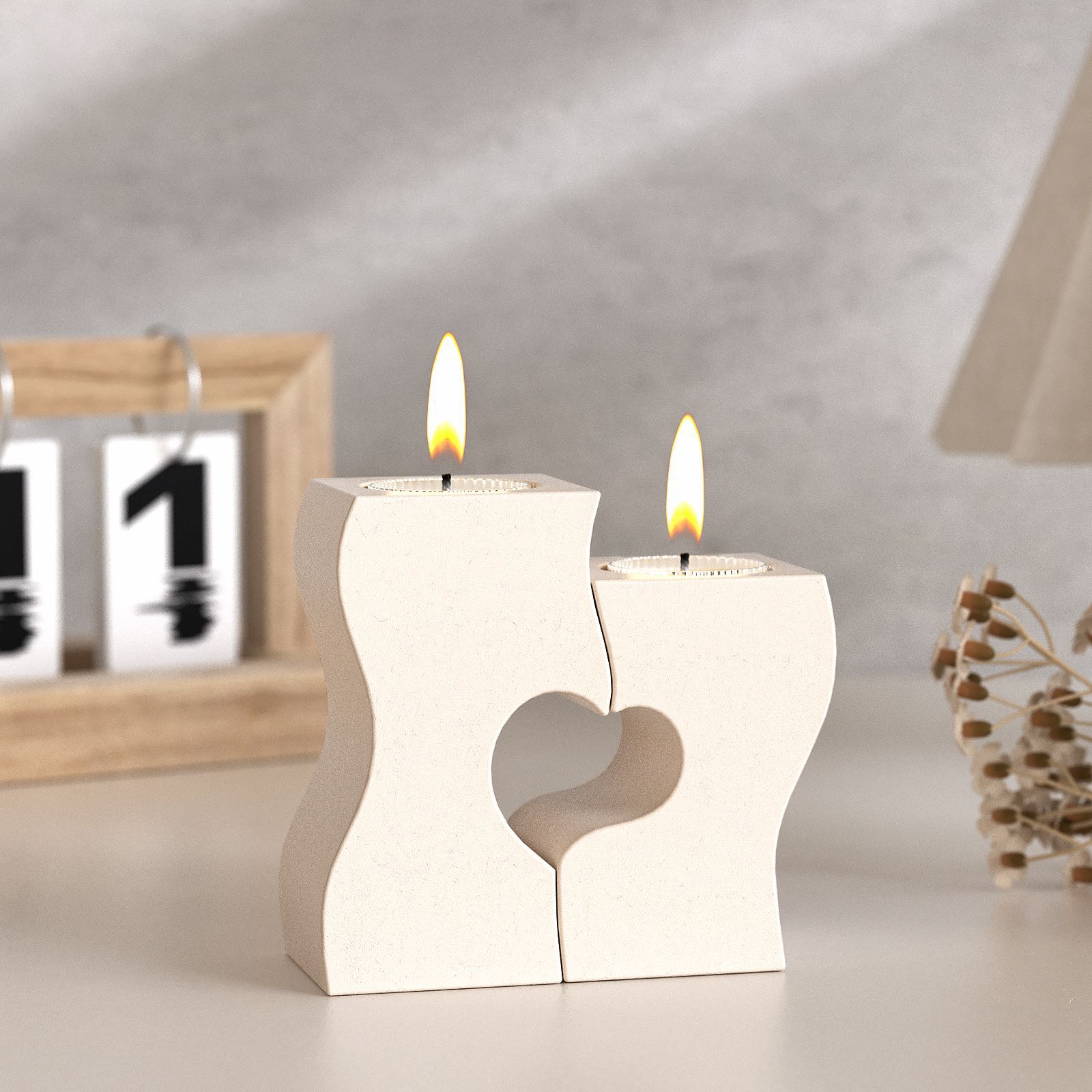 Candle Mold Silicone - S сердце подсвечник силиконовые формы DIY