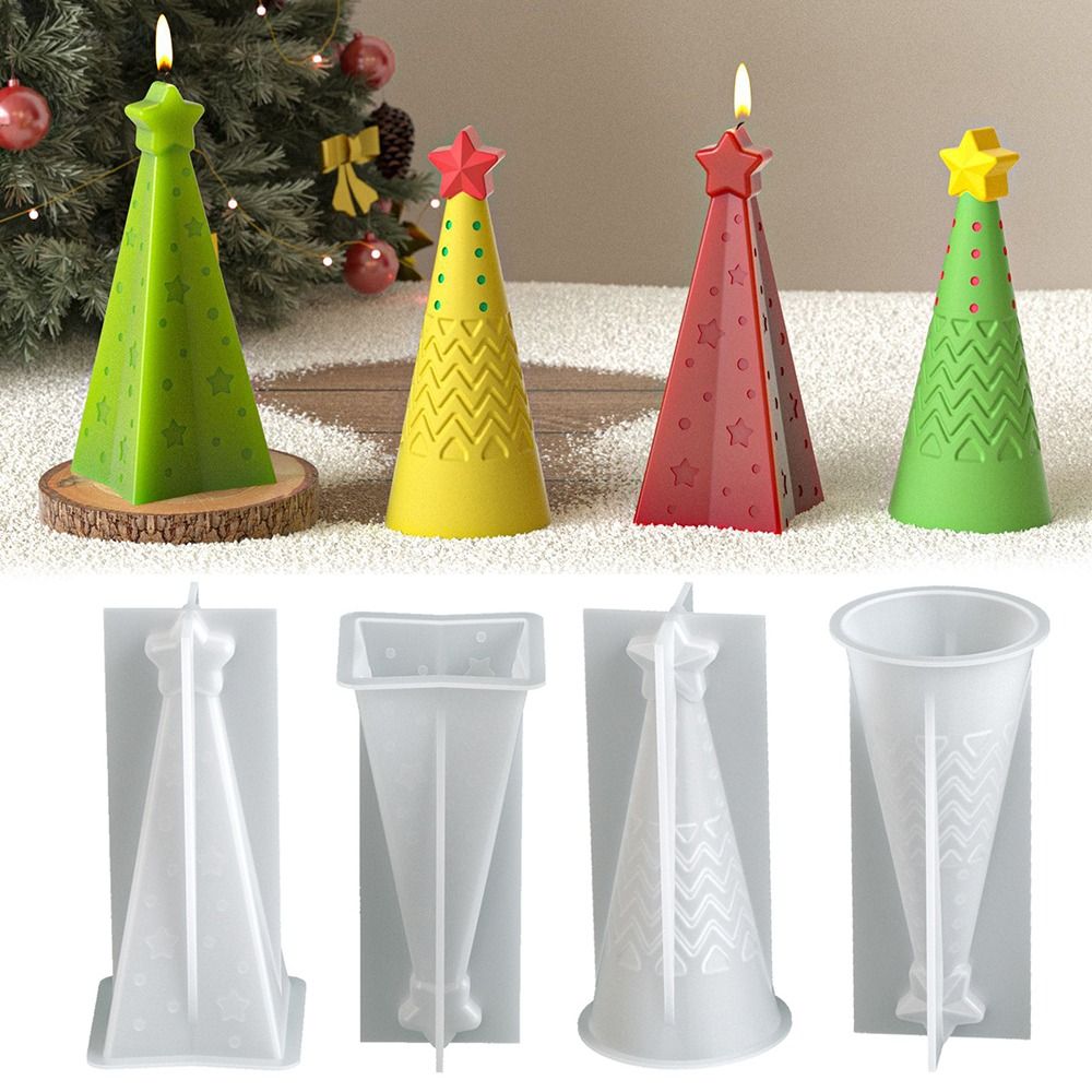 Candle Making Kit Xmas - Силиконовая форма для рождественской конусной свечи,