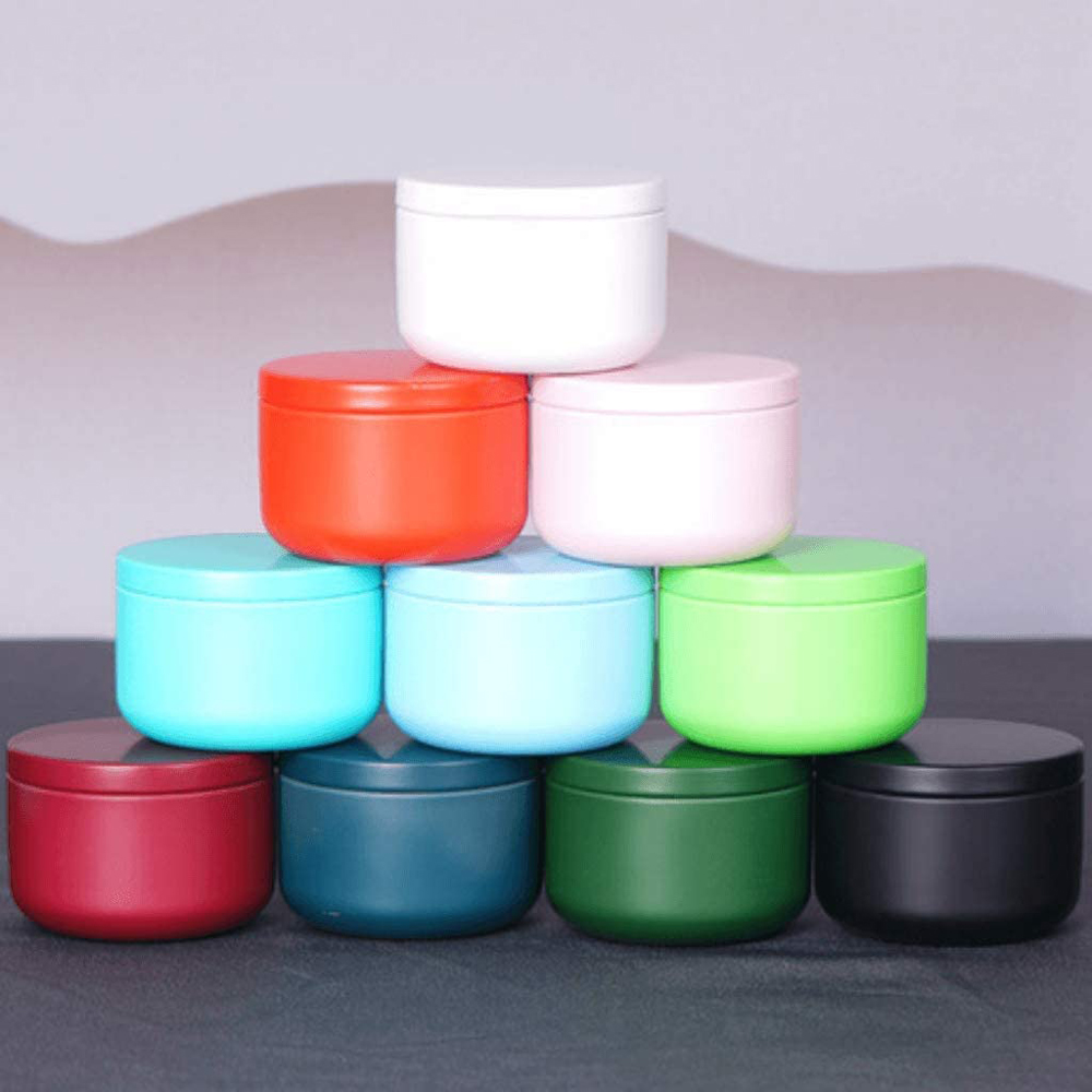 Candle Making Jars - Чайная банка с герметичными крышками, жестяные