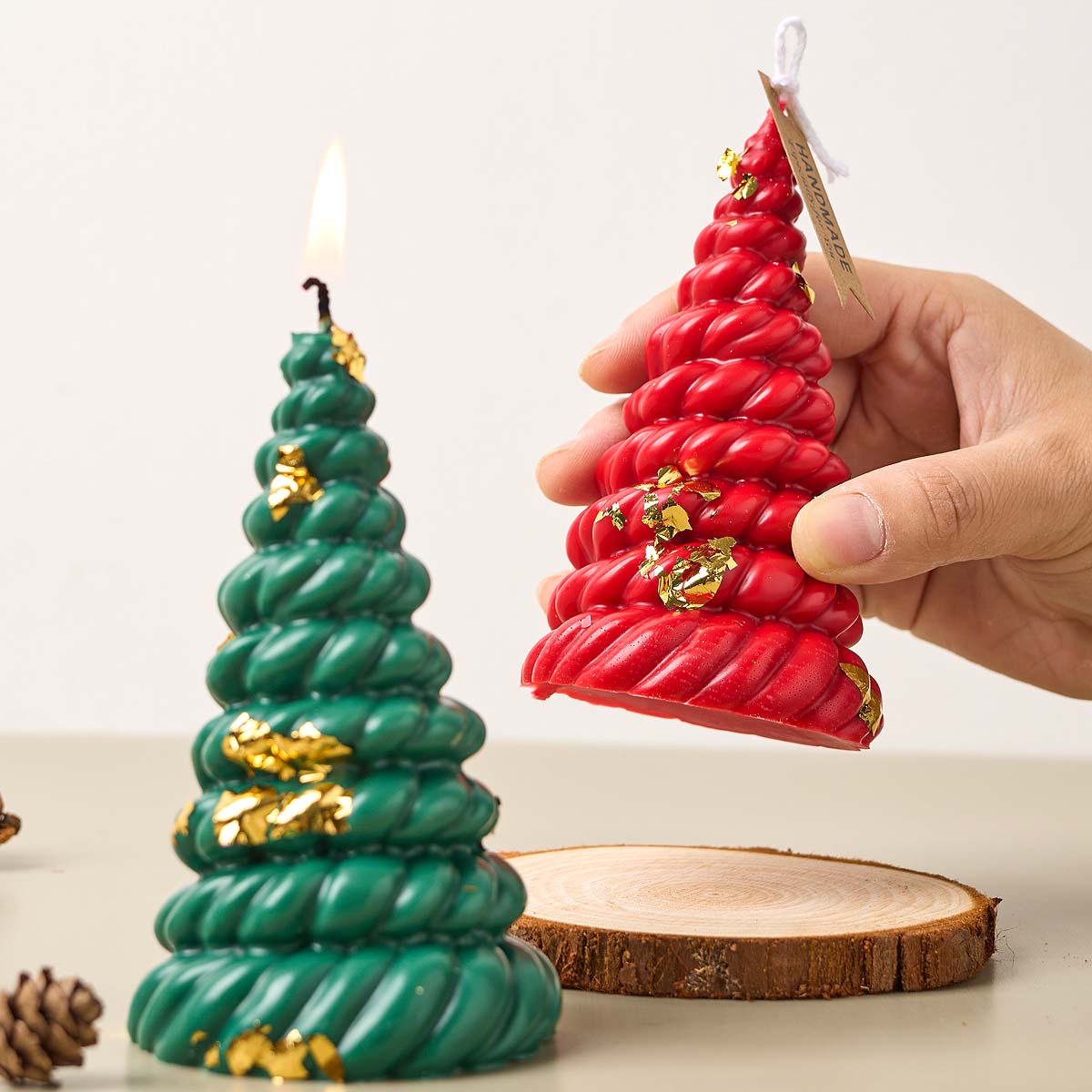 3D конопляная веревка, рождест – обзор и цена Candle Making Kit Xmas