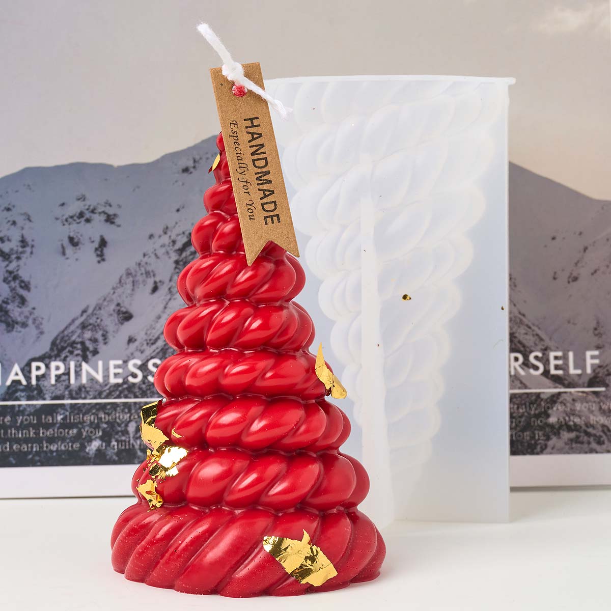 3D конопляная веревка, рождест – обзор и цена Candle Making Kit Xmas