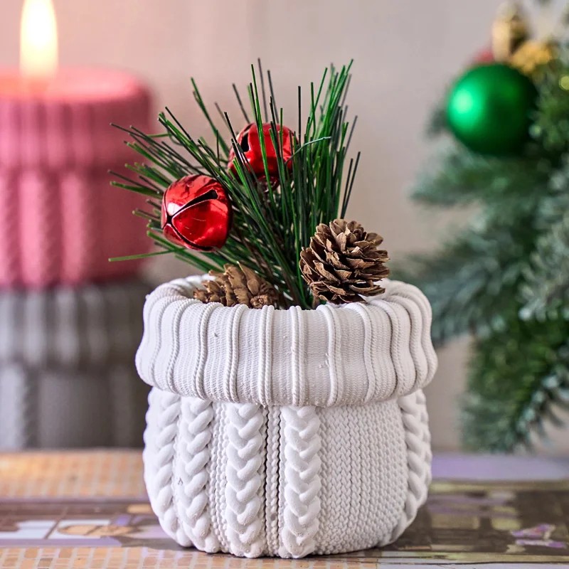 Силиконовая форма для вязаных  – обзор и цена Candle Making Yarn