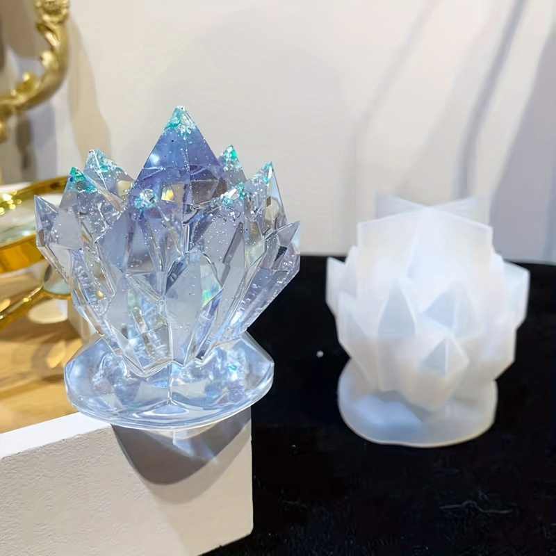 1 szt. Kryształowy klaster Dek – обзор и цена Candle Mold Silicone