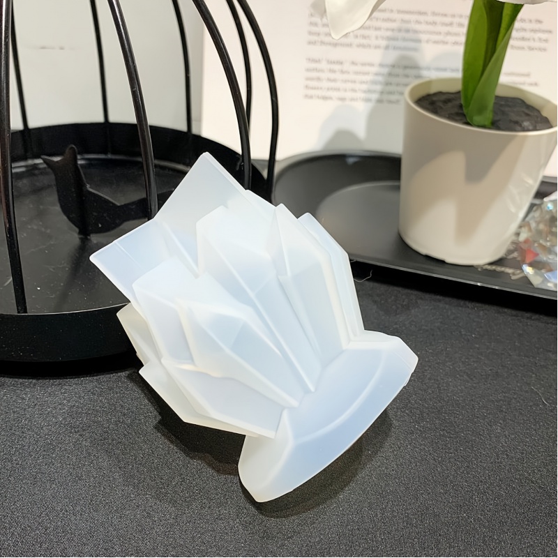 1 szt. Kryształowy klaster Dek – обзор и цена Candle Mold Silicone