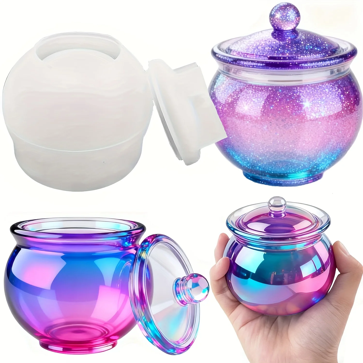 1 комплект круглых форм для ба – обзор и цена Candle Mold Silicone