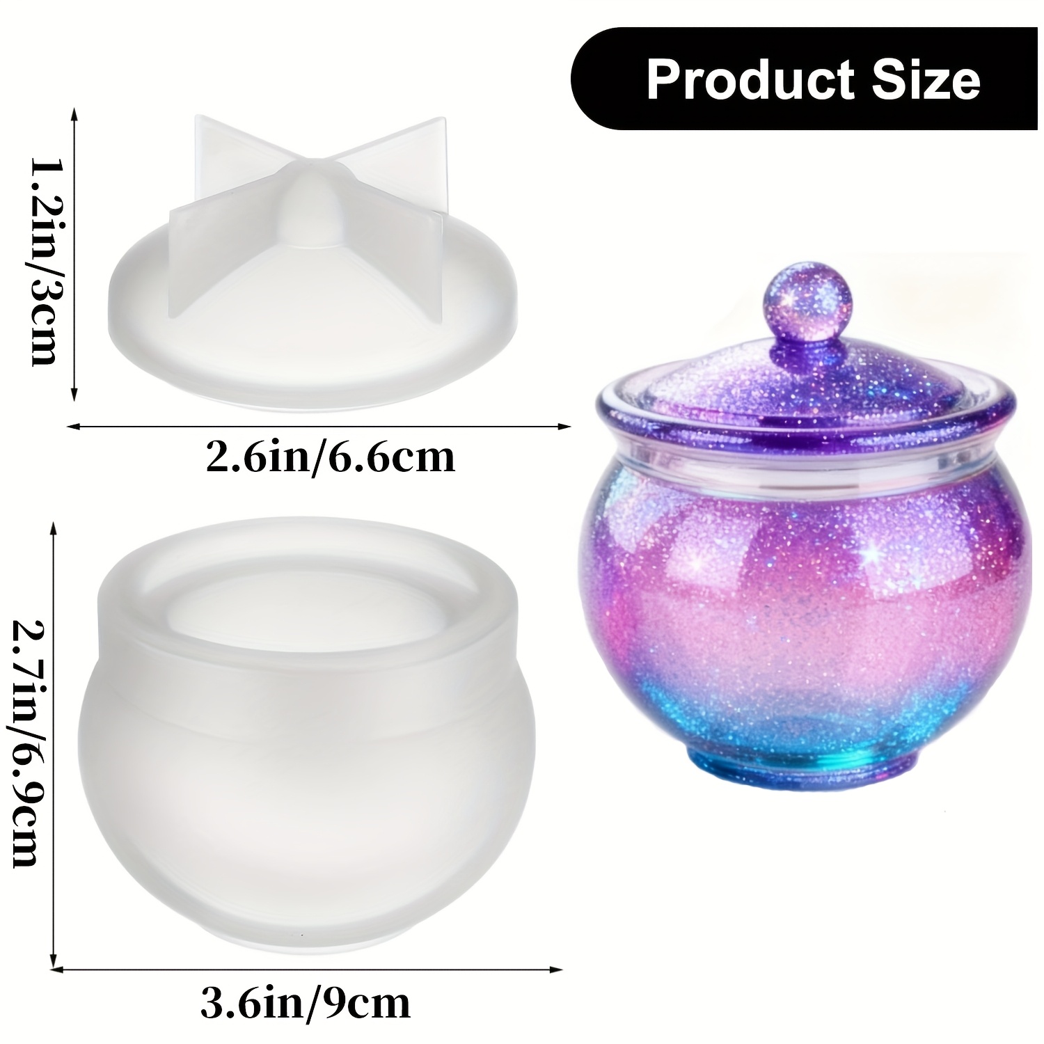 1 комплект круглых форм для ба – обзор и цена Candle Mold Silicone