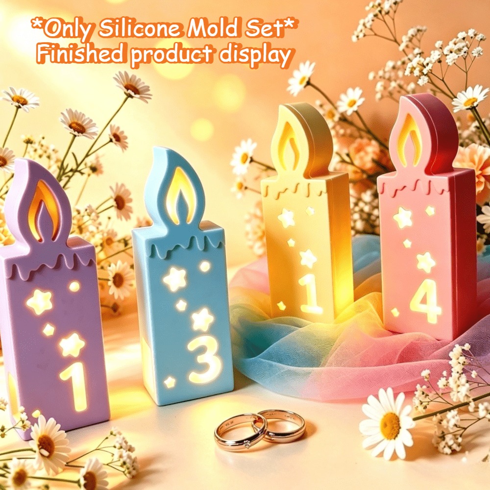 Набор силиконовых форм для све – обзор и цена Candle Making Kit Xmas