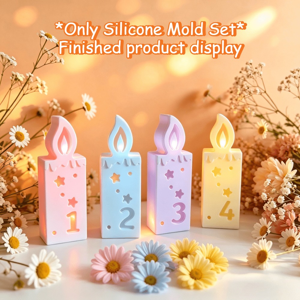 Набор силиконовых форм для све – обзор и цена Candle Making Kit Xmas